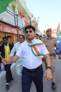 District Magistrate moradabad in Tiranga Rally occasion of 'har ghar tiranga'